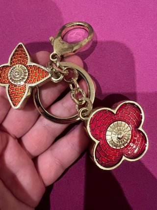 Portachiavi Louis Vuitton Fiore Rosso