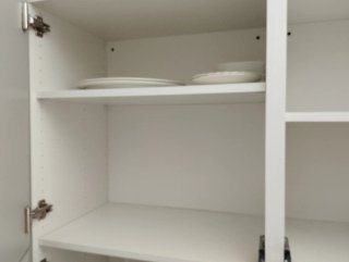 Mueble Salón Comedor Gris y Blanco