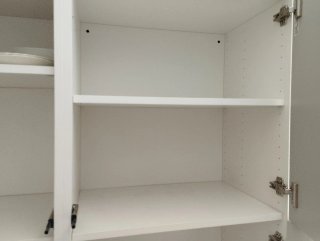 Mueble Salón Comedor Gris y Blanco