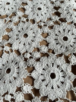 Falda Michael Kors Crochet Blanca