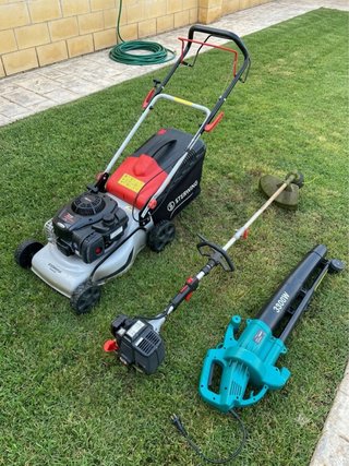 Set Jardinería Sterwing: Cortacésped, Desbrozadora
