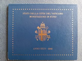 Vaticano año 2002 8 monedas 1 céntimo a 2 euros €