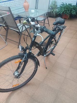 Bicicleta Paseo Btwin Negra