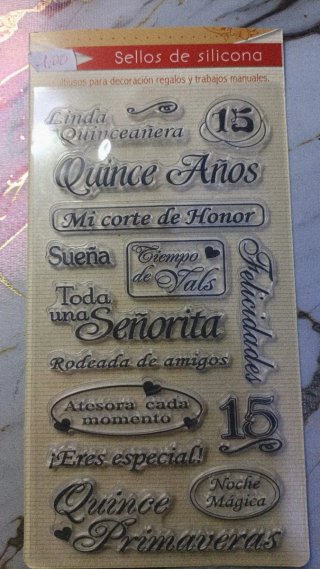 Sellos de silicona para Quinceañera