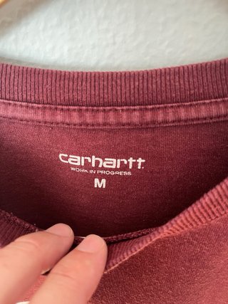 Carhartt WIP Camiseta Manga Larga Borgoña
