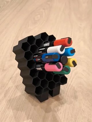 Organizador Posca Hexagonal Preto