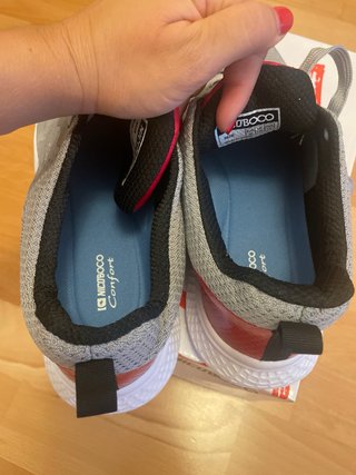 Zapatillas Nicoboco Hombre Talla 46 Gris/Rojo
