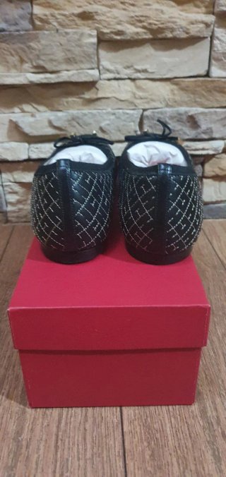 Bailarinas Carolina Herrera  Negras y Doradas T40