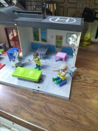 Lote Playmobil: Avión, Coche, Autocaravana, Helicó