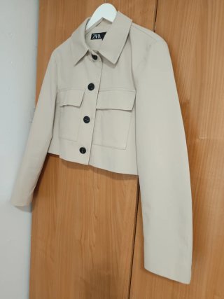 Chaqueta Zara Beige Talla L