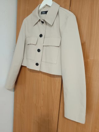 Chaqueta Zara Beige Talla L