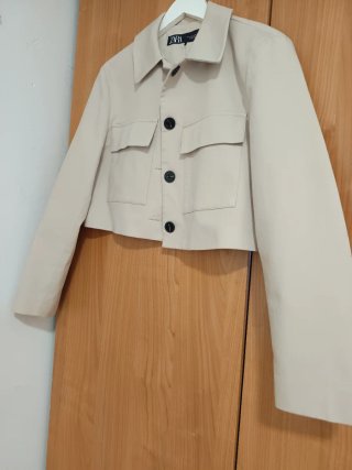 Chaqueta Zara Beige Talla L