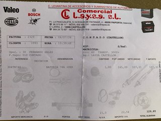 Batería coche derecha 12 V 74 Ah 680 A. TB740.