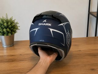 Casco Shark D-Skwal 3 Drone Azul/Plata