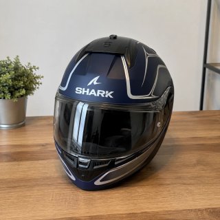 Casco Shark D-Skwal 3 Drone Azul/Plata