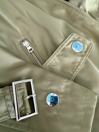 Gabardina impermeable Burberry verde