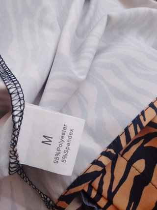 Camisa manga corta estampada cebra