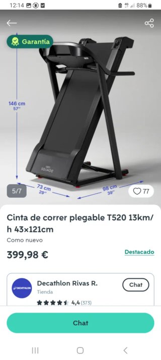 Cinta de correr MAXI 130Kg DOMYOS T520B