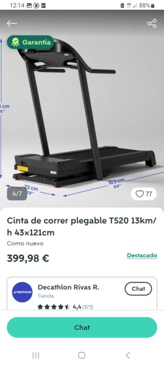 Cinta de correr MAXI 130Kg DOMYOS T520B