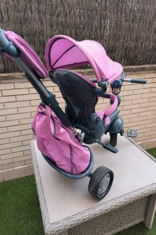 Carrito triciclo smarTrike Explorer 5 en 1 rosa