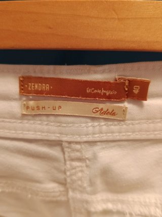 Pantalón corto blanco talla 40