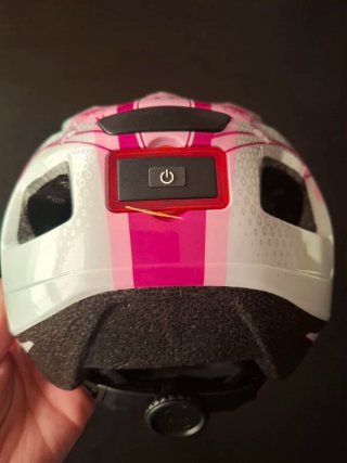 Casco Bicicleta Niña/Junior rosa/blanco T.49-54cm