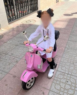 Vespa Niña 6-7 Años Rosa