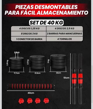 Set de Mancuernas Ajustables