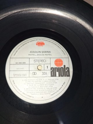Joaquín Sabina Hotel, dulce hotel LP