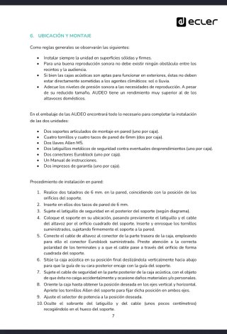 Pareja Altavoces Ecler Autoamplificados