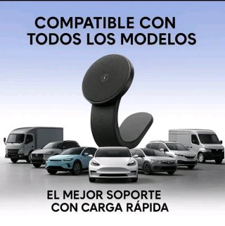 QiTronix Cargador y Soporte Inalámbrico Coche
