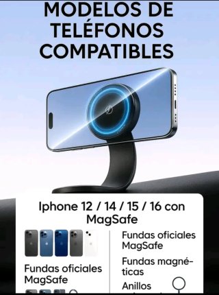 QiTronix Cargador y Soporte Inalámbrico Coche