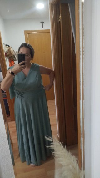 Vestido verde de ocasión