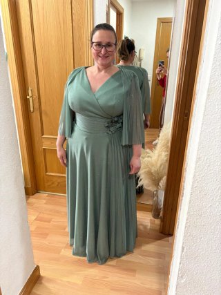Vestido verde de ocasión