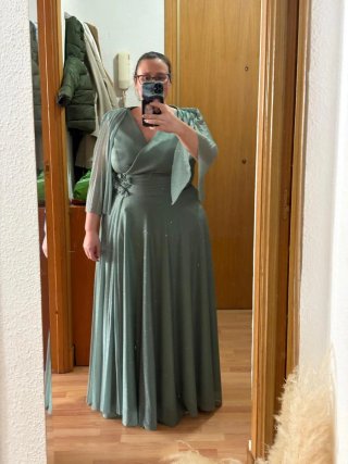 Vestido verde de ocasión