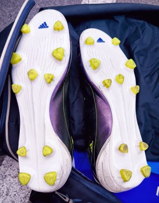 Zapatillas de fútbol Adidas F50 Morado/Blanco