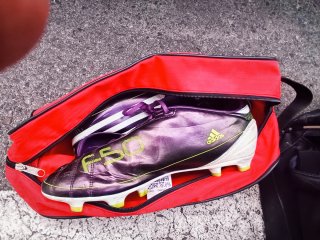 Zapatillas de fútbol Adidas F50 Morado/Blanco