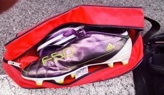 Zapatillas de fútbol Adidas F50 Morado/Blanco