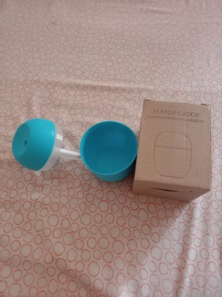 Mini humidificador silencioso luces cálidas