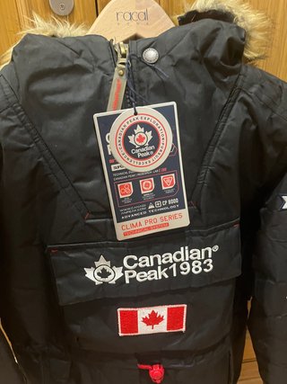 Parka Canadian Peak Negra Hombre