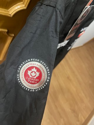Parka Canadian Peak Negra Hombre