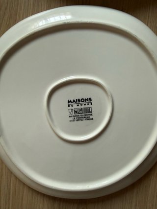 Platos Maison du Monde Rosa Cerámica