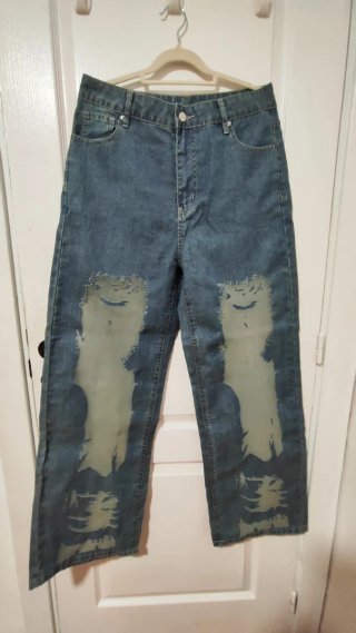 Jeans anchos ligeros L