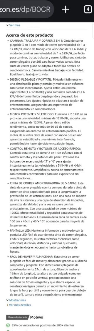 Cinta de correr plegable Mobvoi
