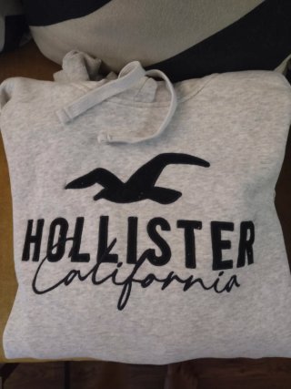 Sudadera Hollister California Gris Hombre