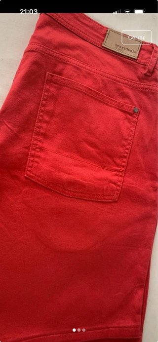 Pantalón corto hombre Smartdenim rojo