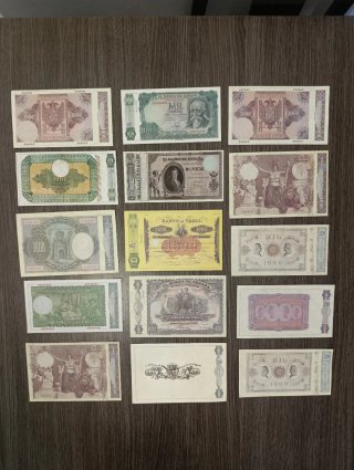 45 Billetes de Pesetas Facsímil (Varios)