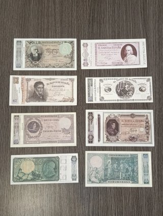 45 Billetes de Pesetas Facsímil (Varios)