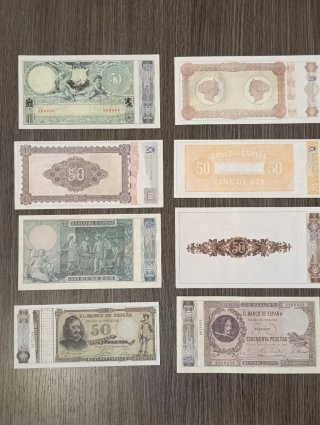 45 Billetes de Pesetas Facsímil (Varios)