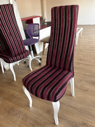 Juego de 6 sillas de comedor tapizadas